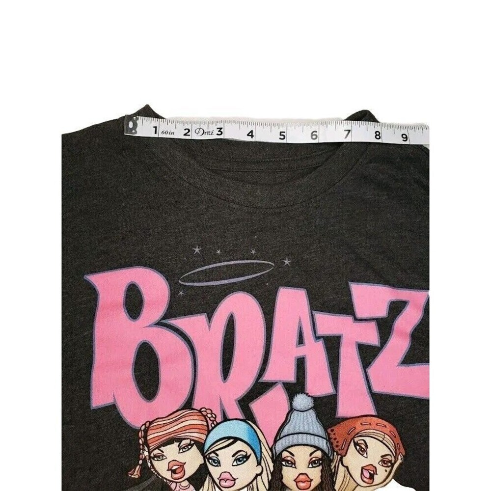 BRATZ T Shirt Women's (Size M) Gray Short Sleeve Crew Neck Casual Logo Ladies - Picture 5 of 8
